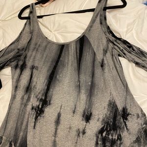 tie-dye off the shoulder top